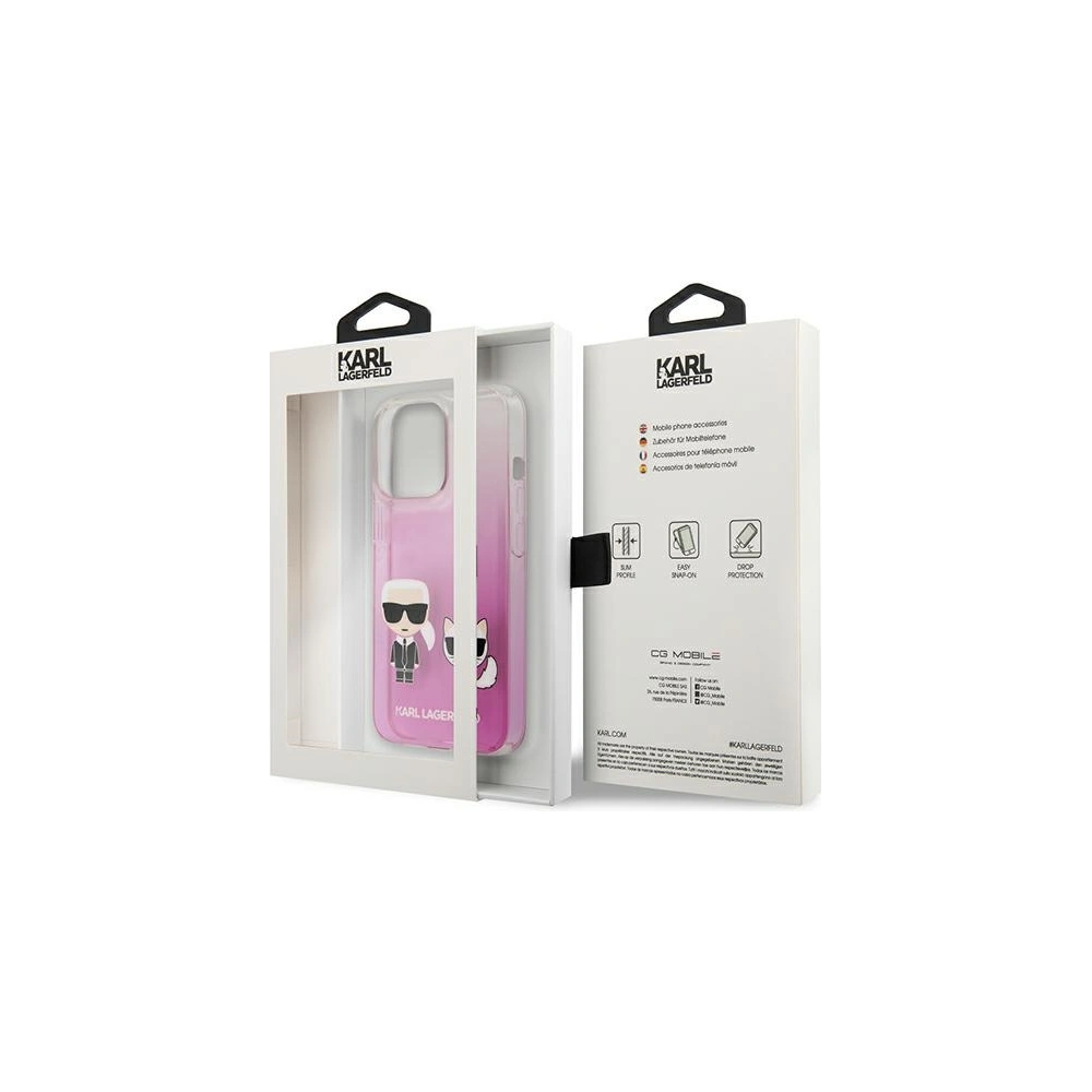 Hurtownia GSM - Etui Karl Lagerfeld KLHCP13XCKTRP Apple iPhone 13 Pro Max hardcase różowy/pink Karl & Choupette - KLD642PNK - {ean13} - Hurt