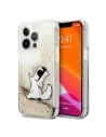 Hurtownia GSM - Etui Karl Lagerfeld KLHCP13XGCFD Apple iPhone 13 Pro Max złoty/gold hardcase Liquid Glitter Choupette Fun - KLD643GLD - {ean13} - Hurt