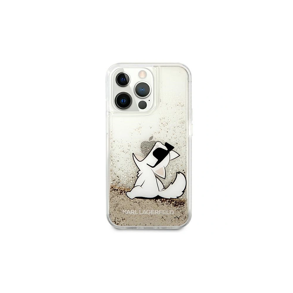 Hurtownia GSM - Etui Karl Lagerfeld KLHCP13XGCFD Apple iPhone 13 Pro Max złoty/gold hardcase Liquid Glitter Choupette Fun - KLD643GLD - {ean13} - Hurt