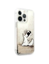 Hurtownia GSM - Etui Karl Lagerfeld KLHCP13XGCFD Apple iPhone 13 Pro Max złoty/gold hardcase Liquid Glitter Choupette Fun - KLD643GLD - {ean13} - Hurt