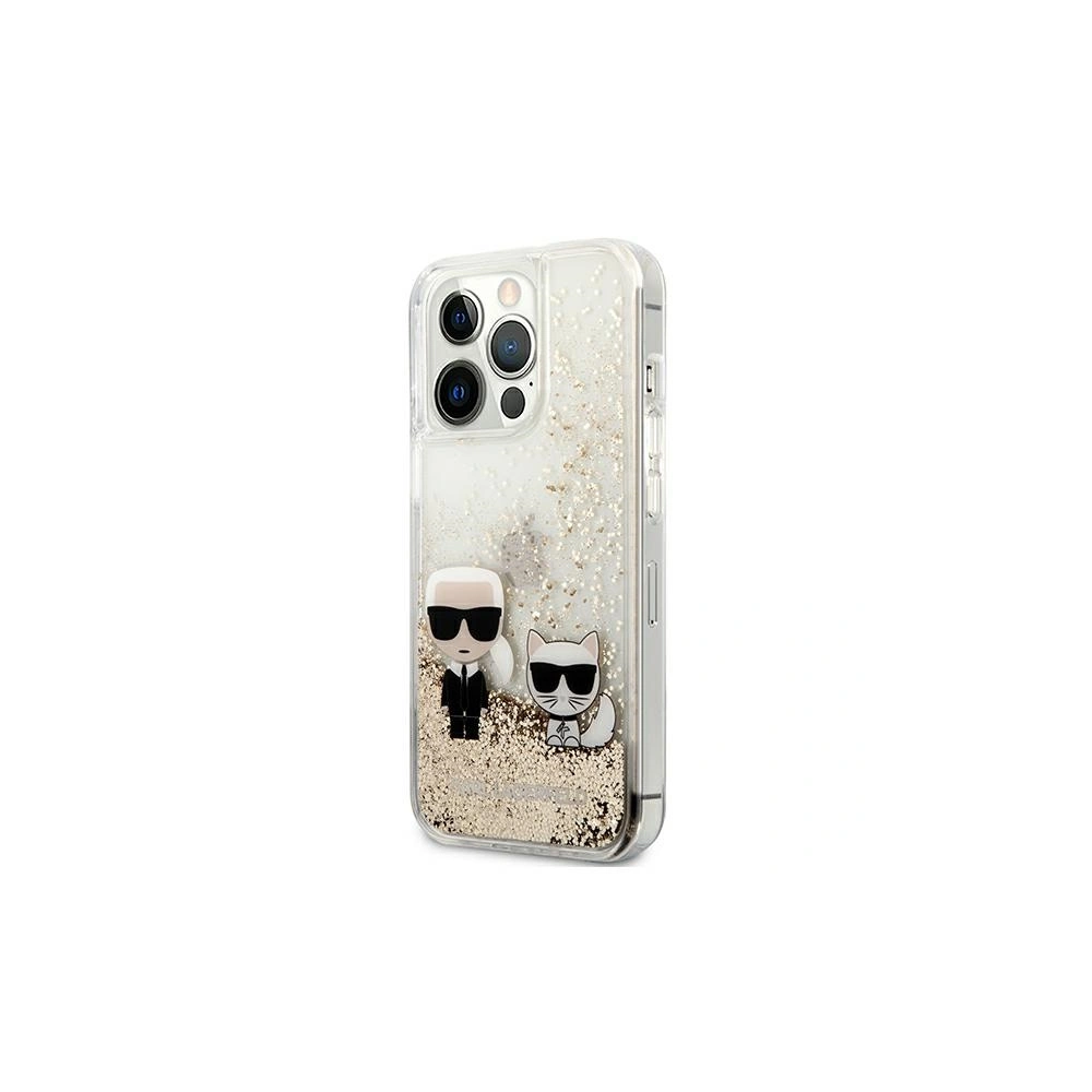 Hurtownia GSM - Etui Karl Lagerfeld KLHCP13XGKCD Apple iPhone 13 Pro Max zlatý/gold hardcase Liquid Glitter Karl&Choupette - KLD644GLD - {ean13} - Hurt