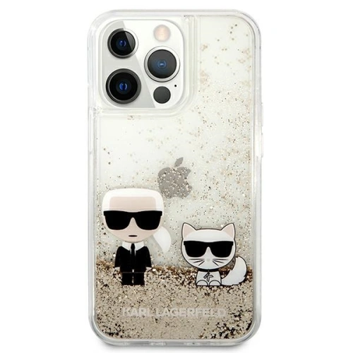 Etui Karl Lagerfeld KLHCP13XGKCD Apple iPhone 13 Pro Max złoty/gold hardcase Liquid Glitter Karl&Choupette