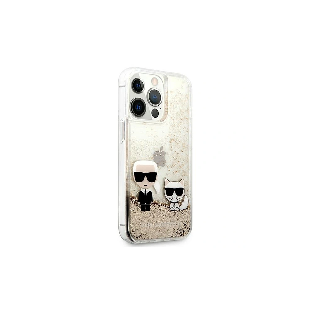 Hurtownia GSM - Etui Karl Lagerfeld KLHCP13XGKCD Apple iPhone 13 Pro Max zlatý/gold hardcase Liquid Glitter Karl&Choupette - KLD644GLD - {ean13} - Hurt