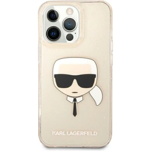 Etui Karl Lagerfeld KLHCP13XKHTUGLGO Apple iPhone 13 Pro Max złoty/gold hardcase Glitter Karl`s Head