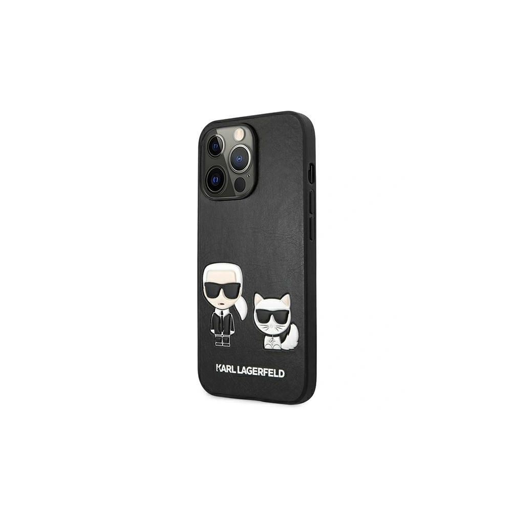 Hurtownia GSM - Etui Karl Lagerfeld KLHCP13XPCUSKCBK Apple iPhone 13 Pro Max černý/black hardcase Ikonik Karl & Choupette - KLD646BLK - {ean13} - Hurt