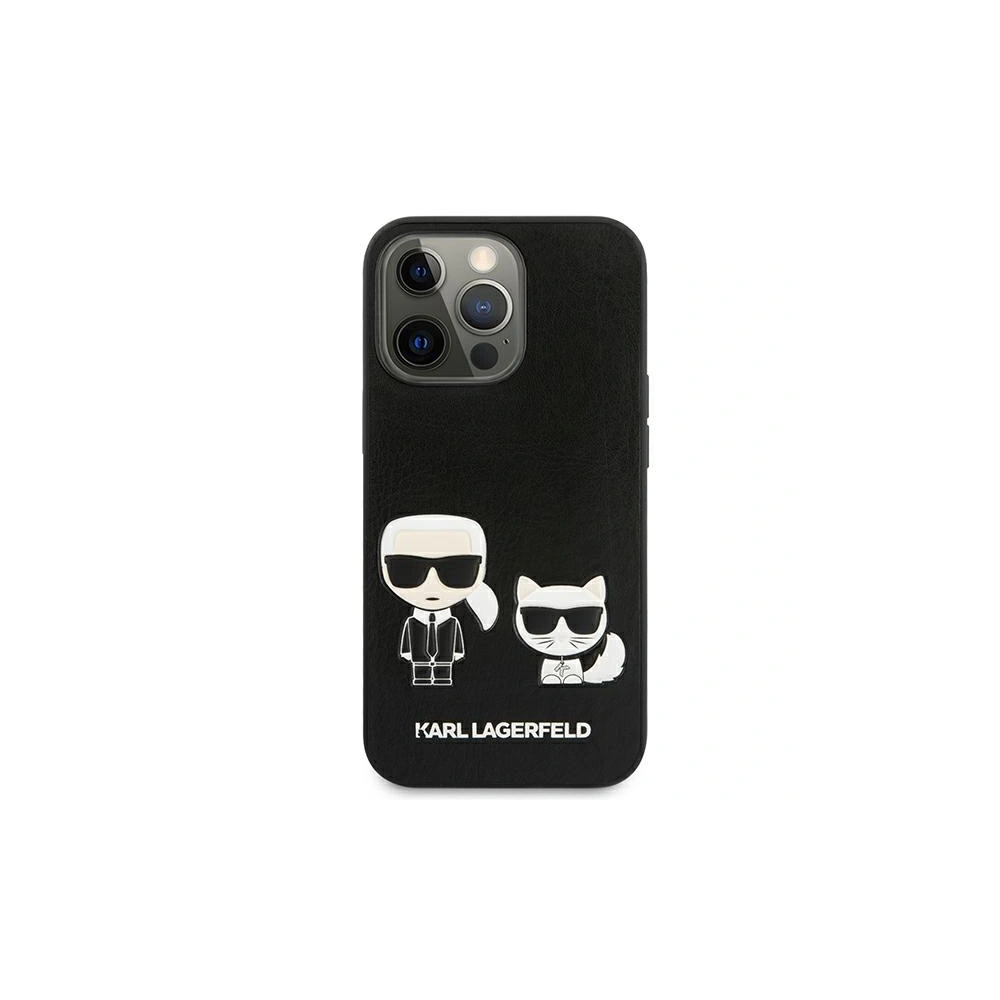 Hurtownia GSM - Etui Karl Lagerfeld KLHCP13XPCUSKCBK Apple iPhone 13 Pro Max černý/black hardcase Ikonik Karl & Choupette - KLD646BLK - {ean13} - Hurt