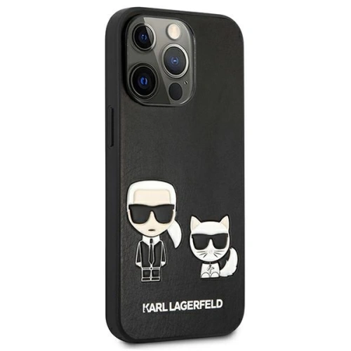 Etui Karl Lagerfeld KLHCP13XPCUSKCBK Apple iPhone 13 Pro Max czarny/black hardcase Ikonik Karl & Choupette