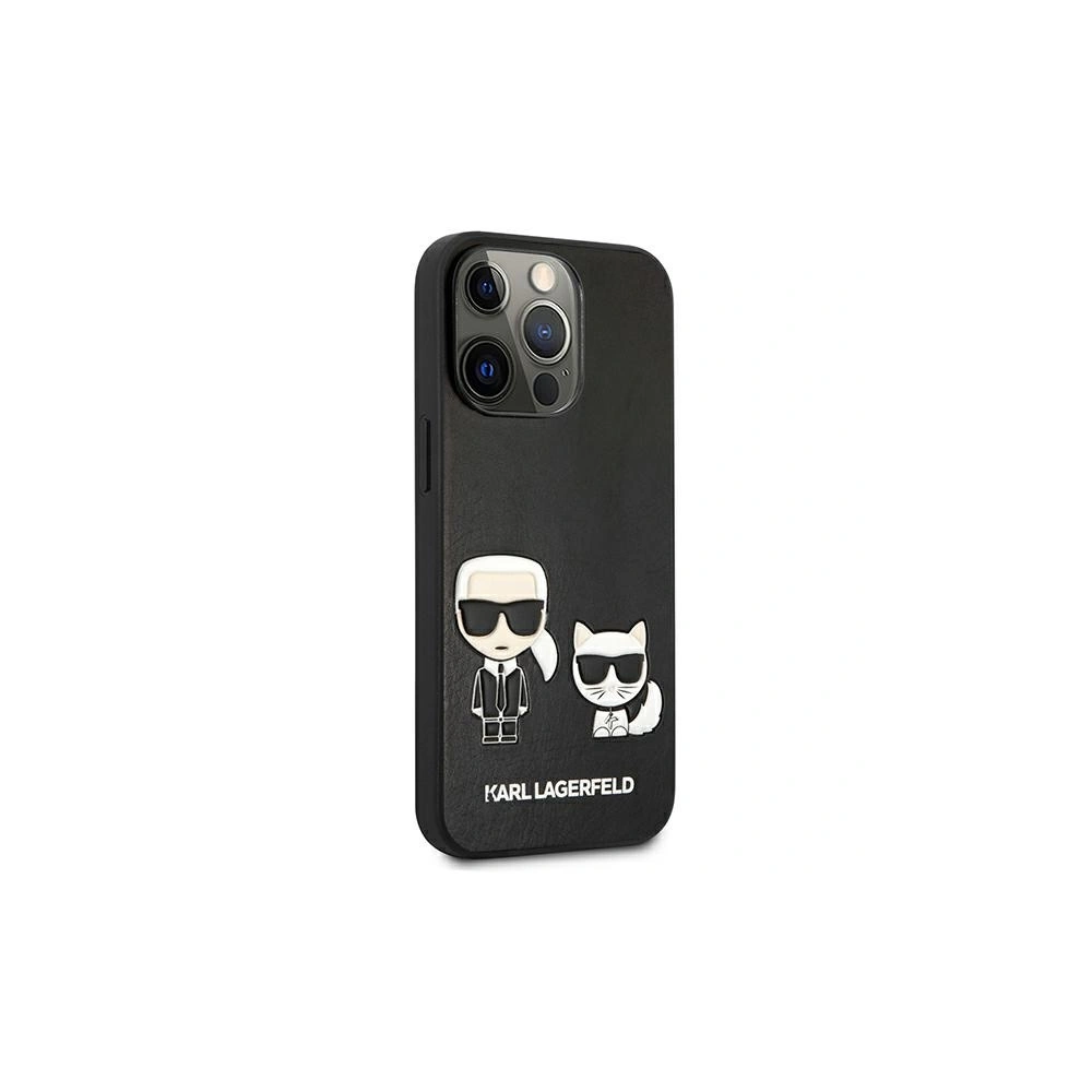 Wholesale Karl Lagerfeld KLHCP13XPCUSKCBK Apple iPhone 13 Pro Max black hardcase Ikonik Karl & Choupette - KLD646BLK - {ean13} - Hurt