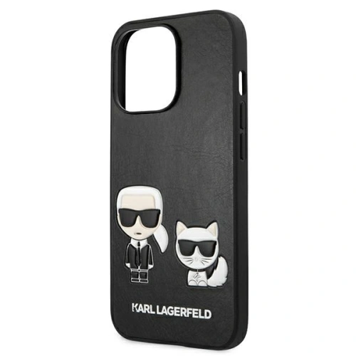 Etui Karl Lagerfeld KLHCP13XPCUSKCBK Apple iPhone 13 Pro Max czarny/black hardcase Ikonik Karl & Choupette