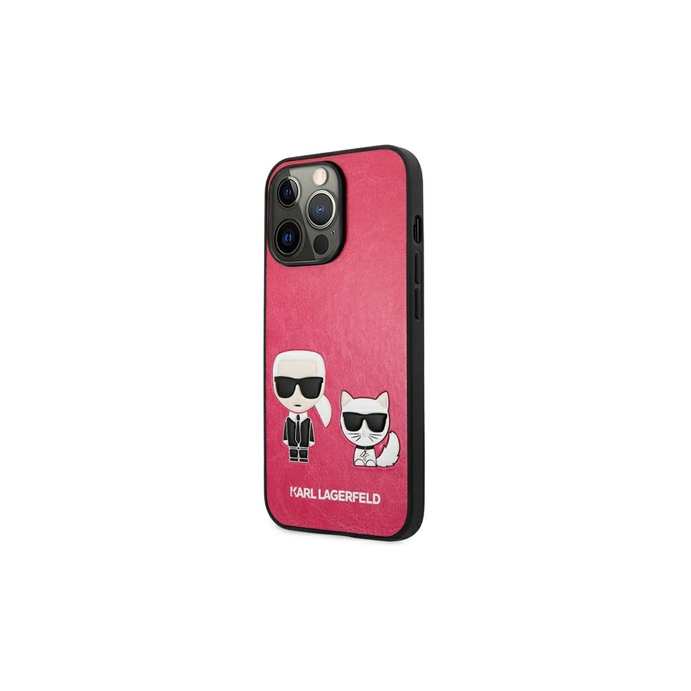 Hurtownia GSM - Etui Karl Lagerfeld KLHCP13XPCUSKCP Apple iPhone 13 Pro Max fuksja/fushia hardcase Ikonik Karl & Choupette - KLD647FKS - {ean13} - Hurt