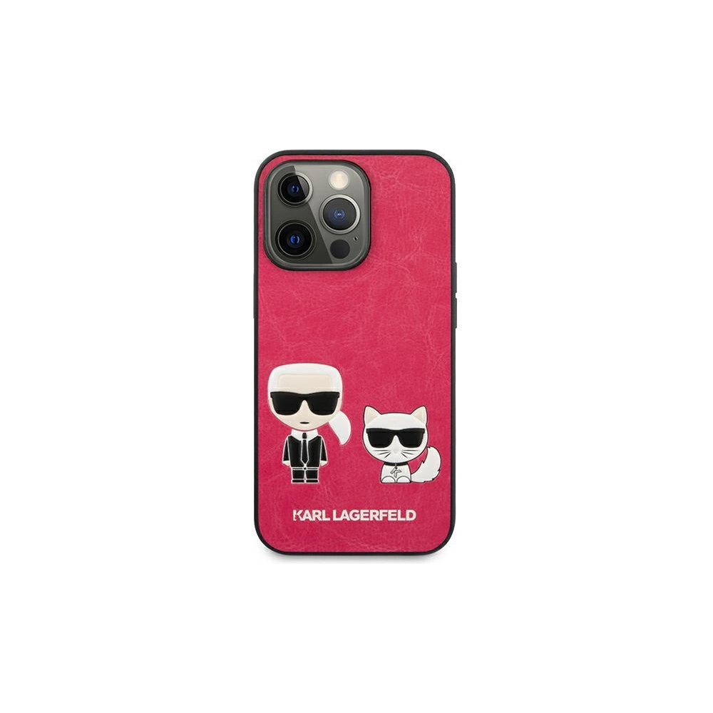 Hurtownia GSM - Etui Karl Lagerfeld KLHCP13XPCUSKCP Apple iPhone 13 Pro Max fuksja/fushia hardcase Ikonik Karl & Choupette - KLD647FKS - {ean13} - Hurt