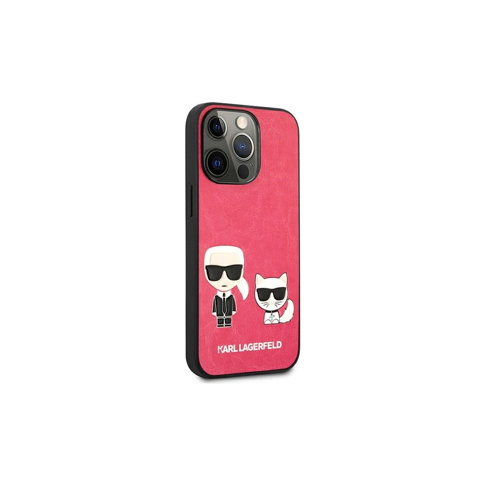 Hurtownia GSM - Etui Karl Lagerfeld KLHCP13XPCUSKCP Apple iPhone 13 Pro Max fuksja/fushia hardcase Ikonik Karl & Choupette - KLD647FKS - {ean13} - Hurt