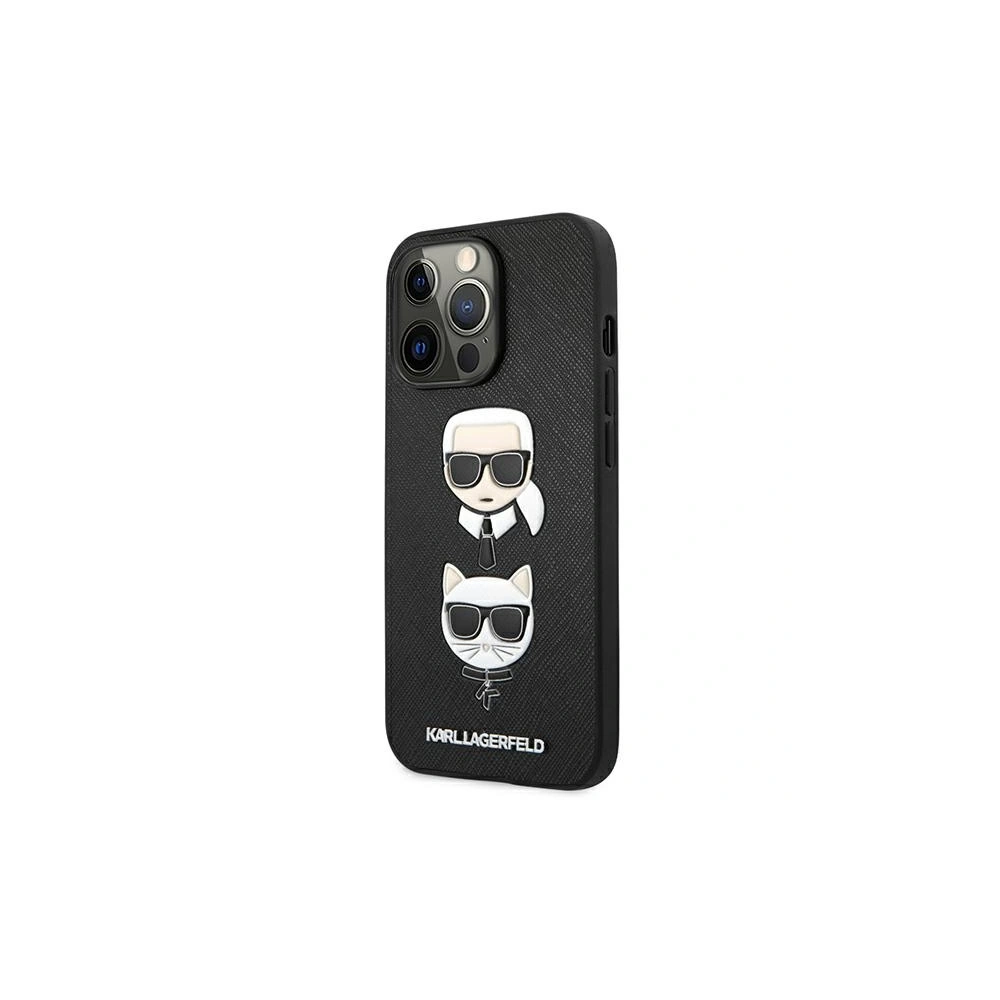 Hurtownia GSM - Etui Karl Lagerfeld KLHCP13XSAKICKCBK Apple iPhone 13 Pro Max czarny/black book Saffiano Karl & Choupette - KLD648BLK - {ean13} - Hurt