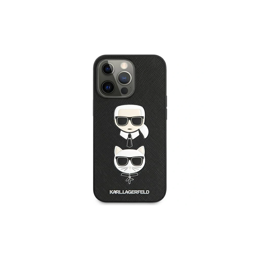 Hurtownia GSM - Etui Karl Lagerfeld KLHCP13XSAKICKCBK Apple iPhone 13 Pro Max czarny/black book Saffiano Karl & Choupette - KLD648BLK - {ean13} - Hurt