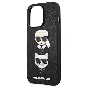 Etui Karl Lagerfeld KLHCP13XSAKICKCBK Apple iPhone 13 Pro Max czarny/black book Saffiano Karl & Choupette