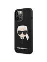 Hurtownia GSM - Etui Karl Lagerfeld KLHCP13XSLKHBK Apple iPhone 13 Pro Max czarny/black hardcase Silicone Karl`s Head - KLD649BLK - {ean13} - Hurt