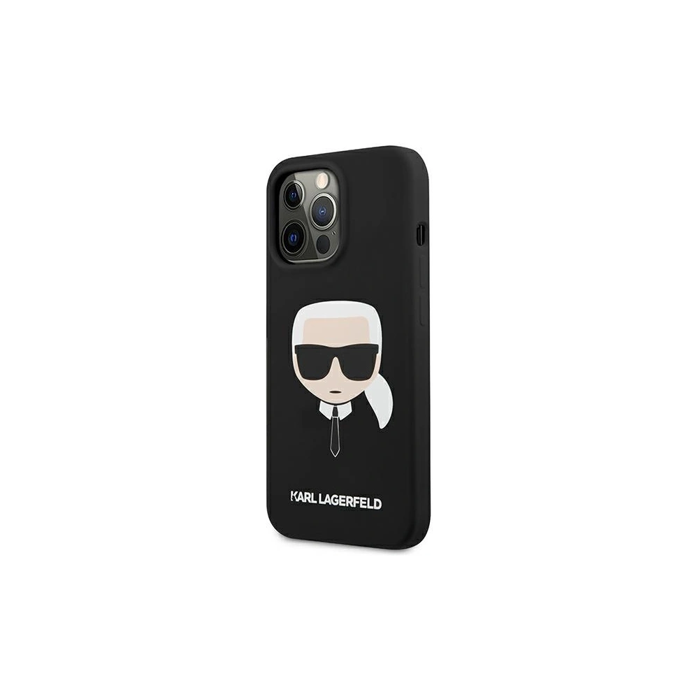 Hurtownia GSM - Etui Karl Lagerfeld KLHCP13XSLKHBK Apple iPhone 13 Pro Max czarny/black hardcase Silicone Karl`s Head - KLD649BLK - {ean13} - Hurt