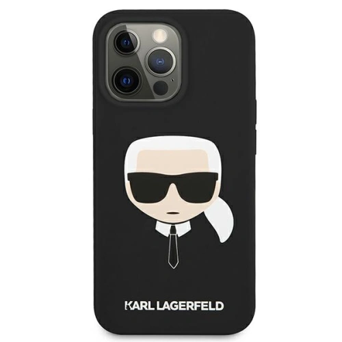 Etui Karl Lagerfeld KLHCP13XSLKHBK Apple iPhone 13 Pro Max czarny/black hardcase Silicone Karl`s Head