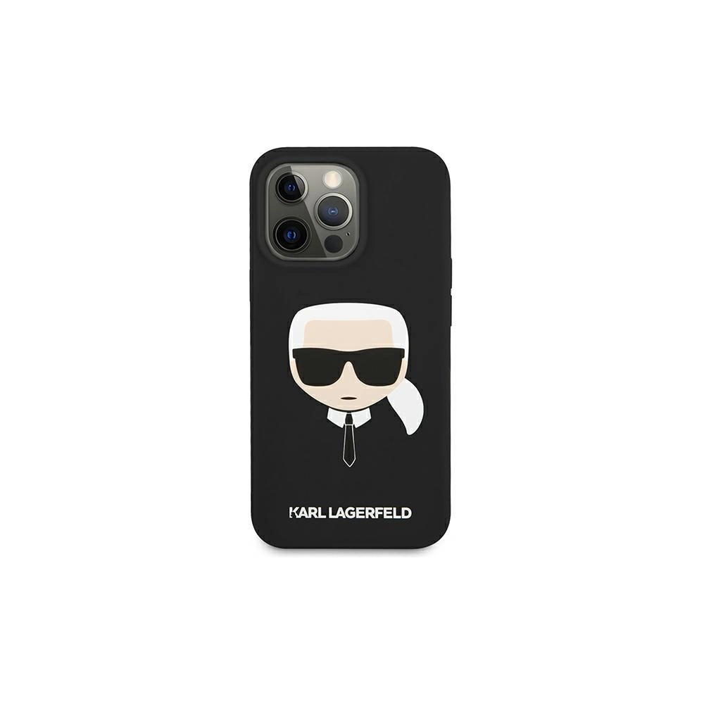 Hurtownia GSM - Etui Karl Lagerfeld KLHCP13XSLKHBK Apple iPhone 13 Pro Max czarny/black hardcase Silicone Karl`s Head - KLD649BLK - {ean13} - Hurt