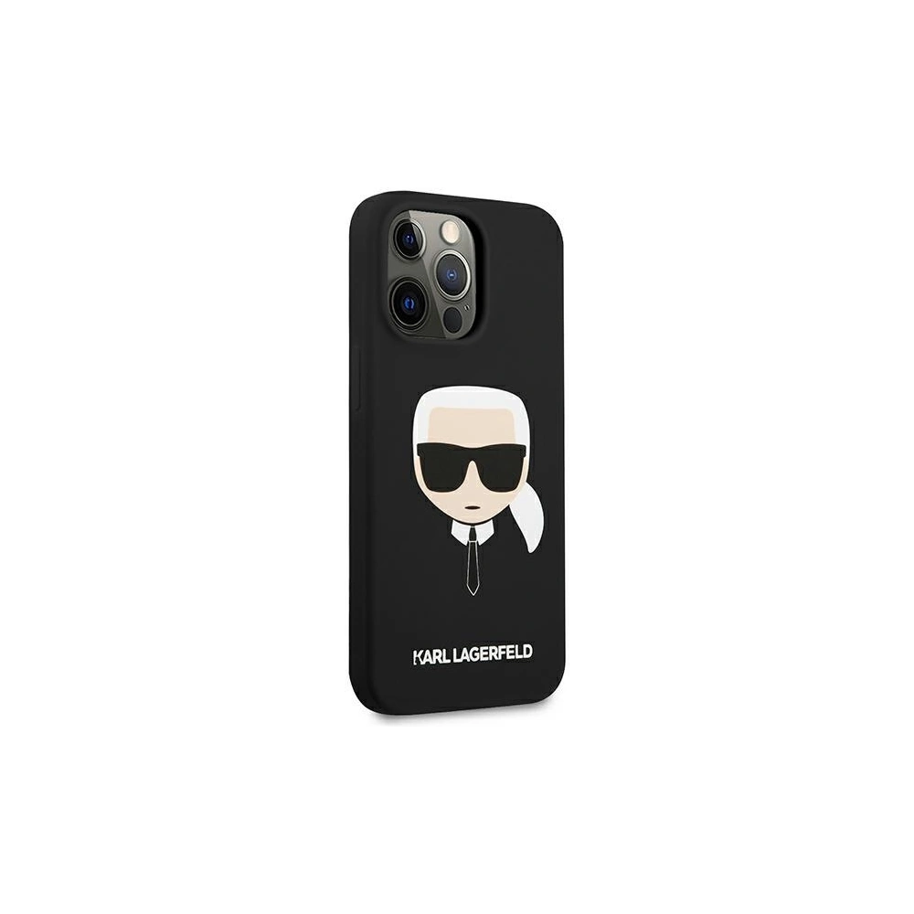 Hurtownia GSM - Etui Karl Lagerfeld KLHCP13XSLKHBK Apple iPhone 13 Pro Max czarny/black hardcase Silicone Karl`s Head - KLD649BLK - {ean13} - Hurt