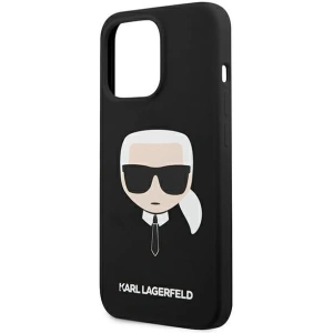 Etui Karl Lagerfeld KLHCP13XSLKHBK Apple iPhone 13 Pro Max czarny/black hardcase Silicone Karl`s Head