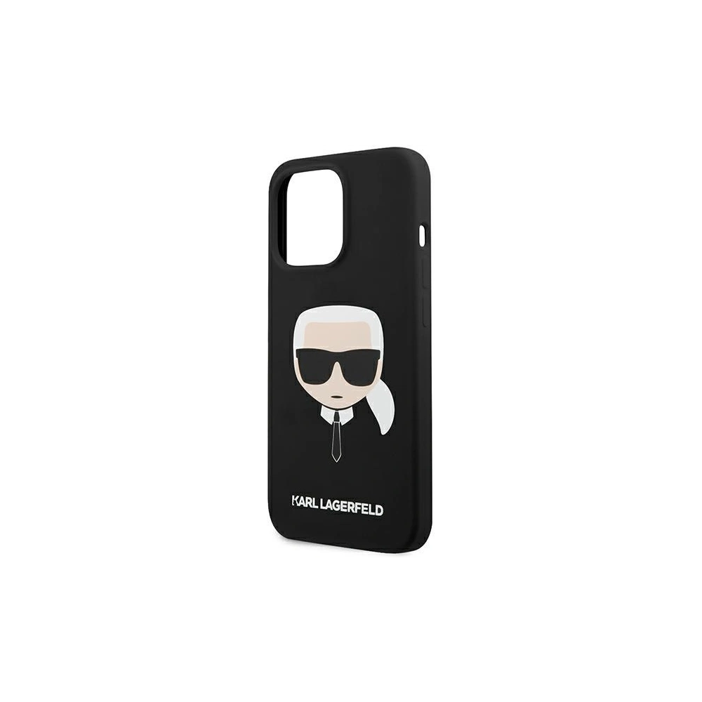 Hurtownia GSM - Etui Karl Lagerfeld KLHCP13XSLKHBK Apple iPhone 13 Pro Max czarny/black hardcase Silicone Karl`s Head - KLD649BLK - {ean13} - Hurt