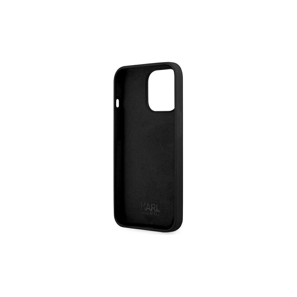 Hurtownia GSM - Etui Karl Lagerfeld KLHCP13XSLKHBK Apple iPhone 13 Pro Max czarny/black hardcase Silicone Karl`s Head - KLD649BLK - {ean13} - Hurt