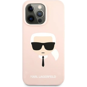 Etui Karl Lagerfeld KLHCP13XSLKHLP Apple iPhone 13 Pro Max jasnoróżowy/light pink hardcase Silicone Karl`s Head