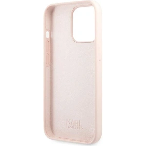 Etui Karl Lagerfeld KLHCP13XSLKHLP Apple iPhone 13 Pro Max jasnoróżowy/light pink hardcase Silicone Karl`s Head