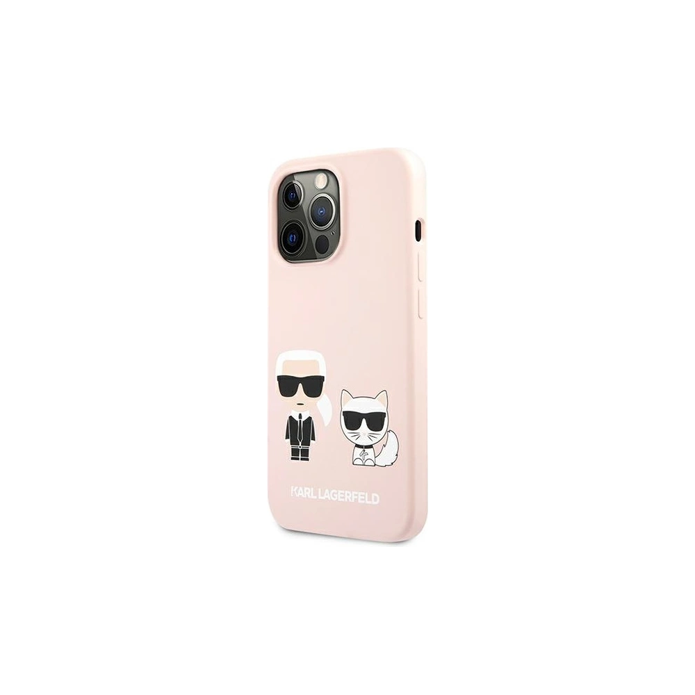 Hurtownia GSM - Etui Karl Lagerfeld KLHCP13XSSKCI Apple iPhone 13 Pro Max hardcase jasno różowy/light pink Silicone Karl & Choupette - KLD651PNK - {ean13} - Hurt
