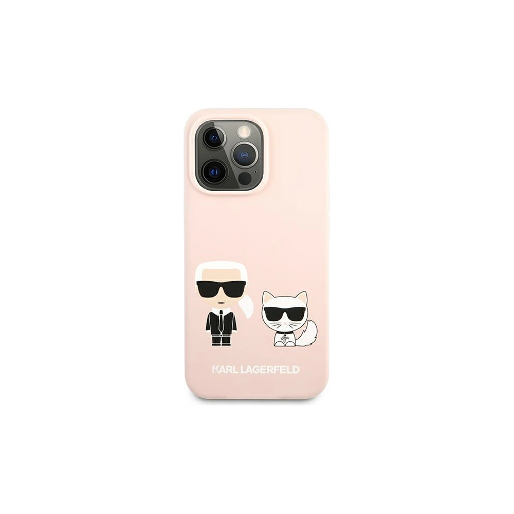Hurtownia GSM - Etui Karl Lagerfeld KLHCP13XSSKCI Apple iPhone 13 Pro Max hardcase jasno różowy/light pink Silicone Karl & Choupette - KLD651PNK - {ean13} - Hurt