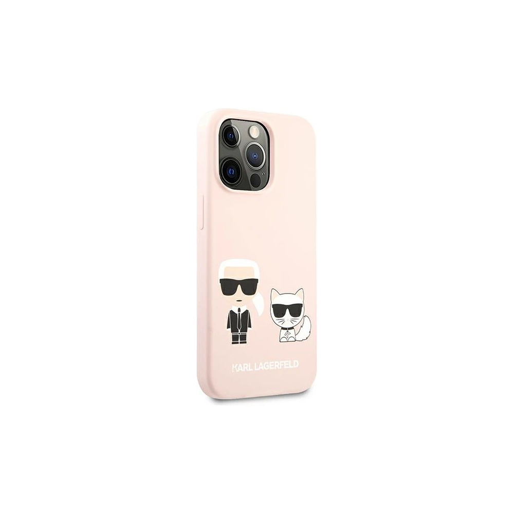Hurtownia GSM - Etui Karl Lagerfeld KLHCP13XSSKCI Apple iPhone 13 Pro Max hardcase jasno różowy/light pink Silicone Karl & Choupette - KLD651PNK - {ean13} - Hurt