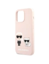 Hurtownia GSM - Etui Karl Lagerfeld KLHCP13XSSKCI Apple iPhone 13 Pro Max hardcase jasně růžové/light pink Silicone Karl & Choupette - KLD651PNK - {ean13} - Hurt