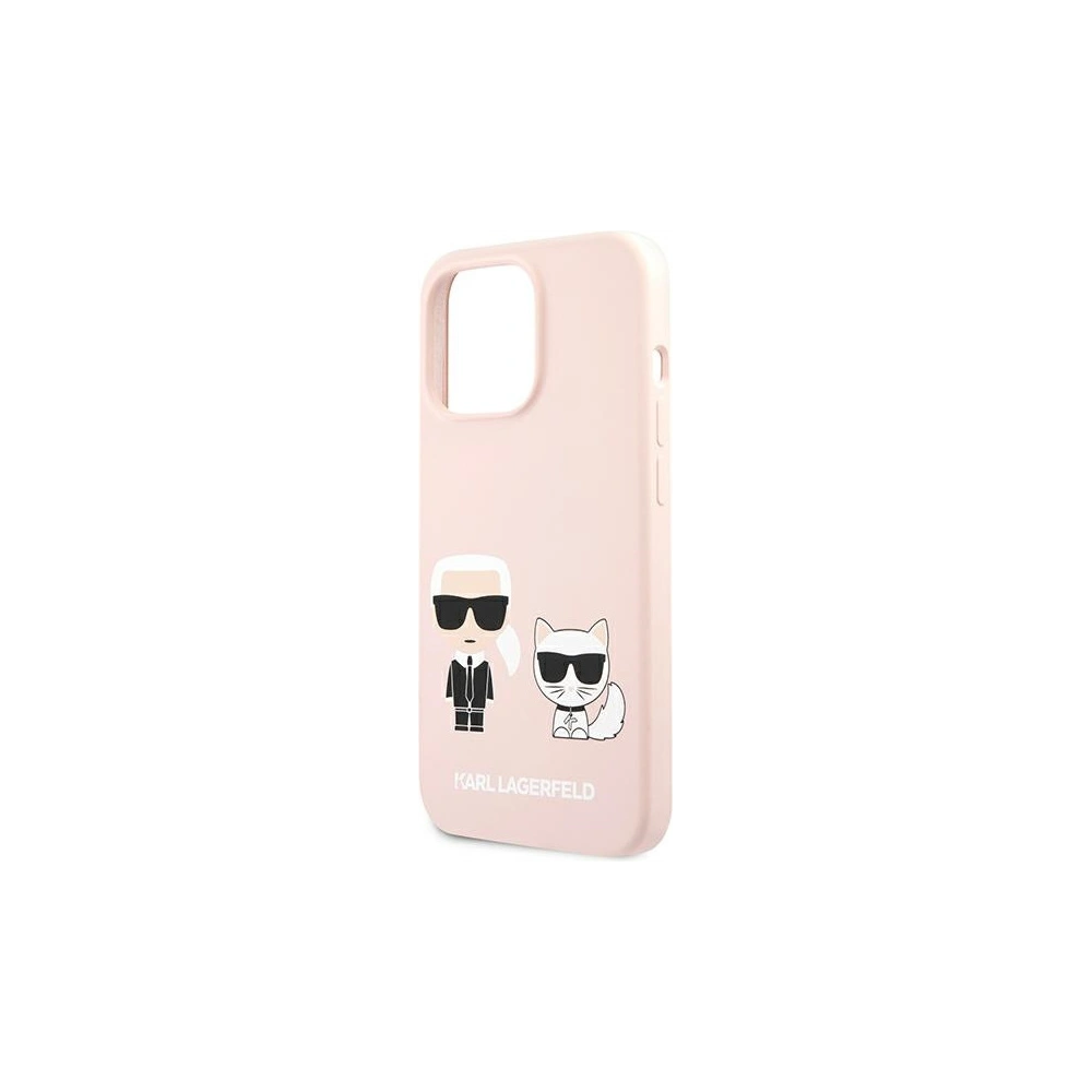 Hurtownia GSM - Etui Karl Lagerfeld KLHCP13XSSKCI Apple iPhone 13 Pro Max hardcase jasno różowy/light pink Silicone Karl & Choupette - KLD651PNK - {ean13} - Hurt
