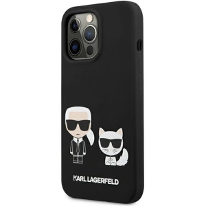 Karl Lagerfeld KLHCP13XSSKCK Apple iPhone 13 Pro Max hardcase black Silicone Karl & Choupette
