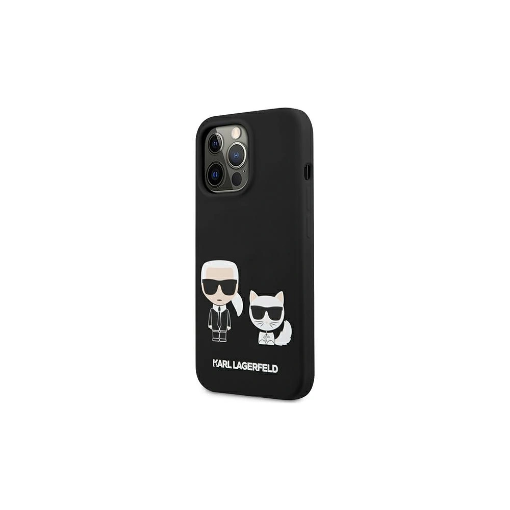 Wholesale Karl Lagerfeld KLHCP13XSSKCK Apple iPhone 13 Pro Max hardcase black Silicone Karl & Choupette - KLD652BLK - {ean13} - Hurt