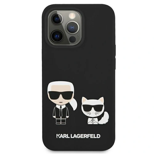 Etui Karl Lagerfeld KLHCP13XSSKCK Apple iPhone 13 Pro Max hardcase czarny/black Silicone Karl & Choupette