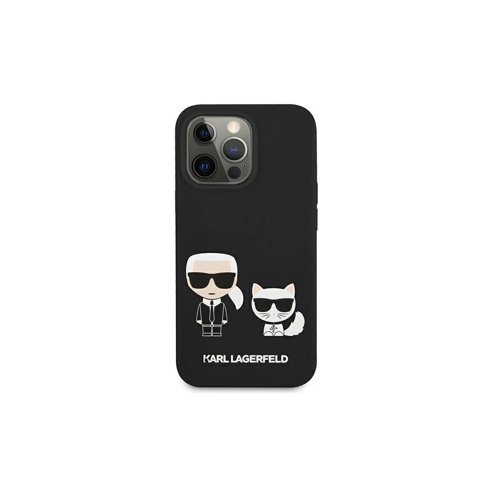 Hurtownia GSM - Etui Karl Lagerfeld KLHCP13XSSKCK Apple iPhone 13 Pro Max hardcase czarny/black Silicone Karl & Choupette - KLD652BLK - {ean13} - Hurt