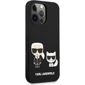 Etui Karl Lagerfeld KLHCP13XSSKCK Apple iPhone 13 Pro Max hardcase czarny/black Silicone Karl & Choupette