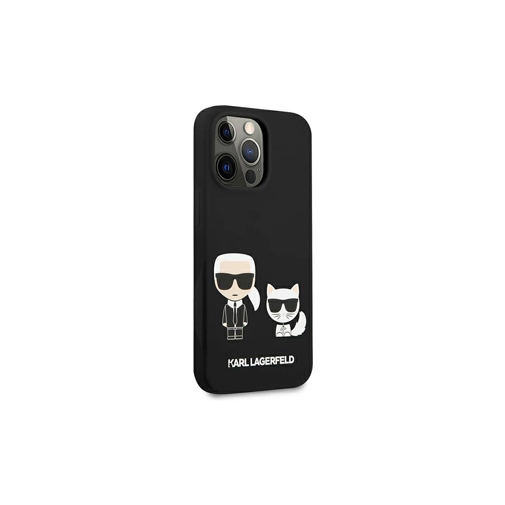 Wholesale Karl Lagerfeld KLHCP13XSSKCK Apple iPhone 13 Pro Max hardcase black Silicone Karl & Choupette - KLD652BLK - {ean13} - Hurt