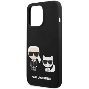 Etui Karl Lagerfeld KLHCP13XSSKCK Apple iPhone 13 Pro Max hardcase czarny/black Silicone Karl & Choupette