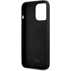 Etui Karl Lagerfeld KLHCP13XSSKCK Apple iPhone 13 Pro Max hardcase czarny/black Silicone Karl & Choupette