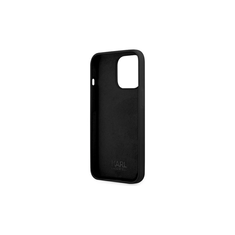 Wholesale Karl Lagerfeld KLHCP13XSSKCK Apple iPhone 13 Pro Max hardcase black Silicone Karl & Choupette - KLD652BLK - {ean13} - Hurt