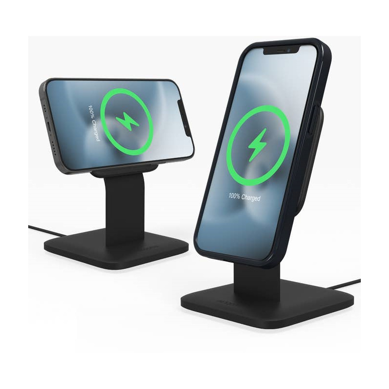 Mophie Distributor - 840056143272 - MPH045 - Mophie Snap+ Wireless Charging Stand MagSafe/Android 15W - B2B homescreen