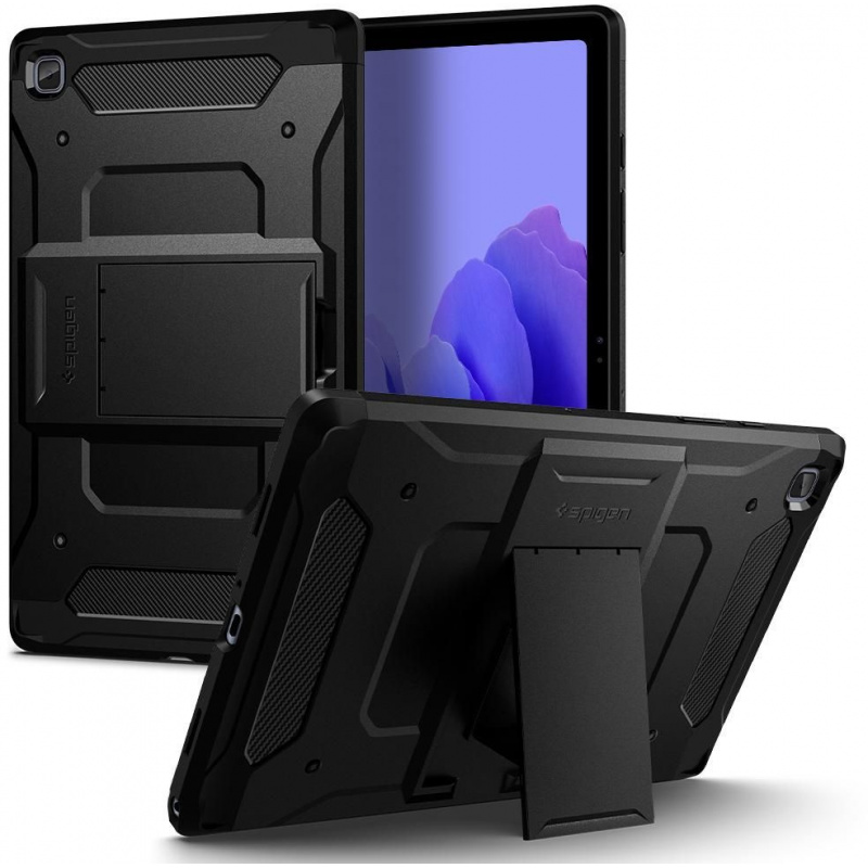 Spigen Distributor - 8809710755444 - SPN1860BLK - Etui Spigen Tough Armor Pro Samsung Galaxy Tab A7 Black - B2B homescreen