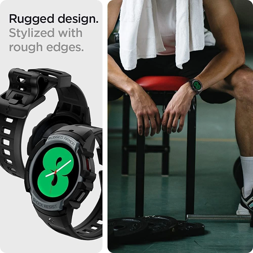 Hurtownia GSM - Spigen Rugged Armor Pro Samsung Galaxy Watch 4 44mm Anthrazitgrau - SPN1861GRY - {ean13} - Hurt