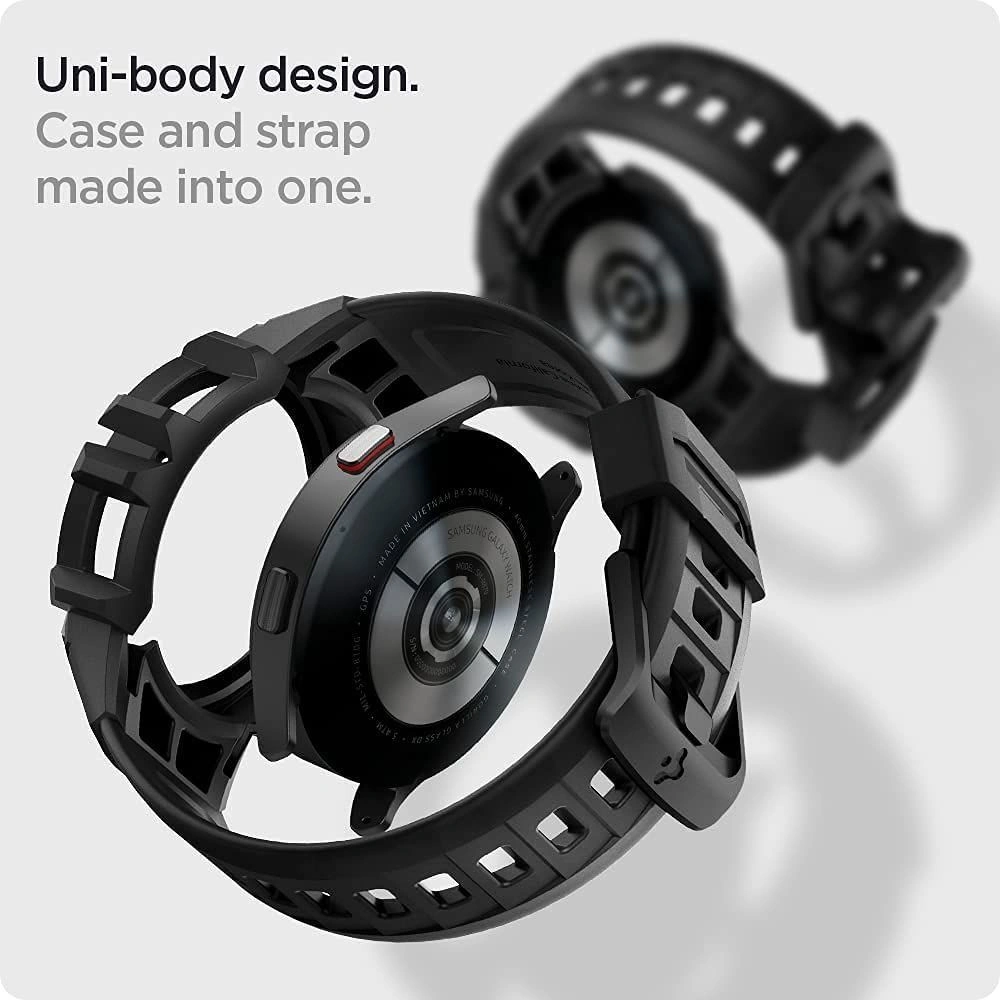 Wholesale Belt Spigen Rugged Armor Pro Samsung Galaxy Watch 4 44mm Charcoal Grey - SPN1861GRY - {ean13} - Hurt