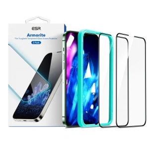 Szkło hartowane ESR Armorite Apple iPhone 13 Pro Max Black [2 PACK]