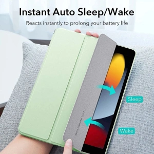 Wholesale ESR Ascend Trifold Apple iPad 10.2 2019/2020/2021 7 8 9 Grn Light Green - ESR394GRN - {ean13} - Hurt