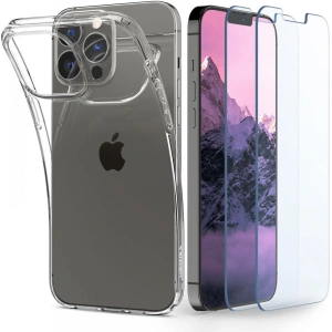 Etui Spigen Crystal Pack Apple iPhone 13 Pro Crystal Clear + Szkło